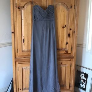 Amsale Silk Bridesmaid Dress 629c Graphite